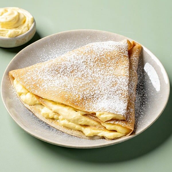 Clătite cu cremă de vanilie